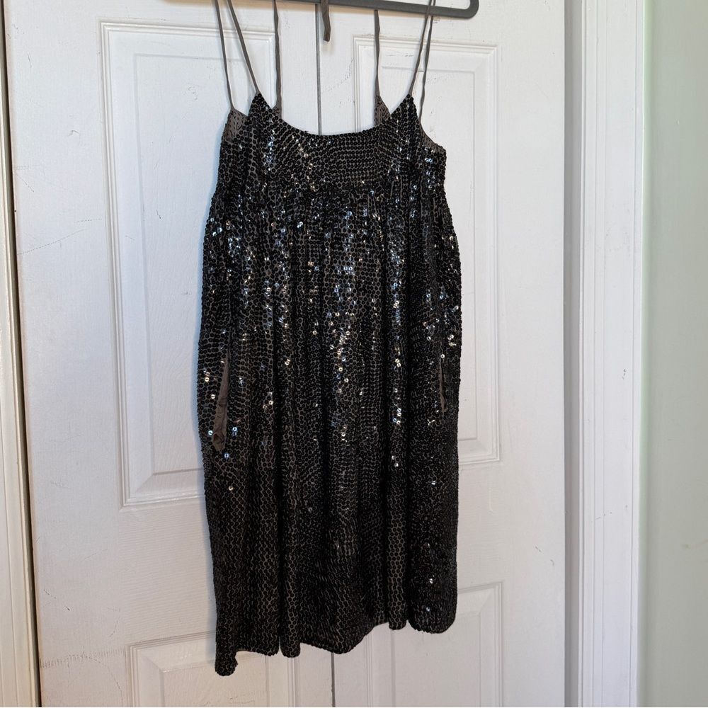 Y2K Babydoll Chan Luu Sequined and Silk Party Dress